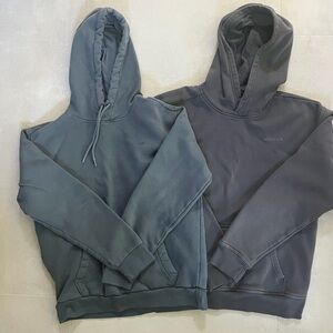 Hollister Men's Hoodies in Blue and Gray